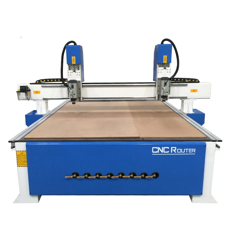 Router CNC Doppelköpfe 3-Achsen-Holzbearbeitungs-Schneidemaschine