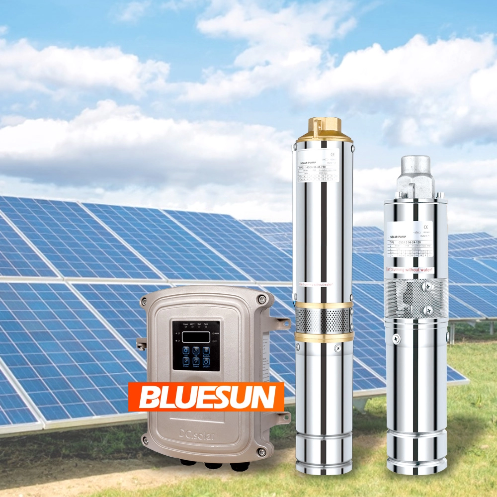 BlueSun Marke 110V Sonnenkombination 1500W DC Solarwasserpumpensystem DC 2HP Solar Pool Pumpe in Thailand