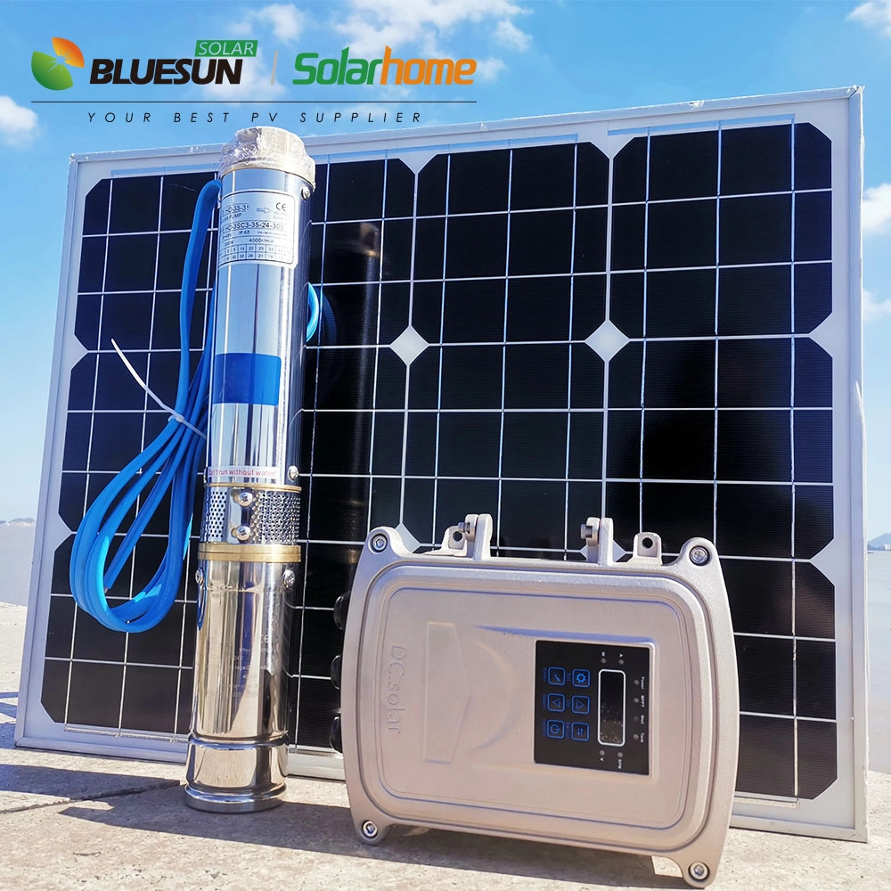 BlueSun Marke 110V Sonnenkombination 1500W DC Solarwasserpumpensystem DC 2HP Solar Pool Pumpe in Thailand