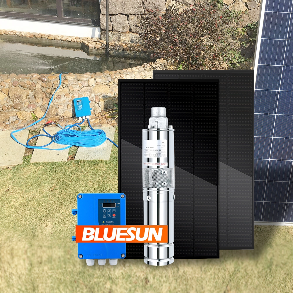 Bluesun 80m Kopf Solarwasserpumpe DC 48V Solarpumpensystem 600W Solarpumpe für tiefe Wanne
