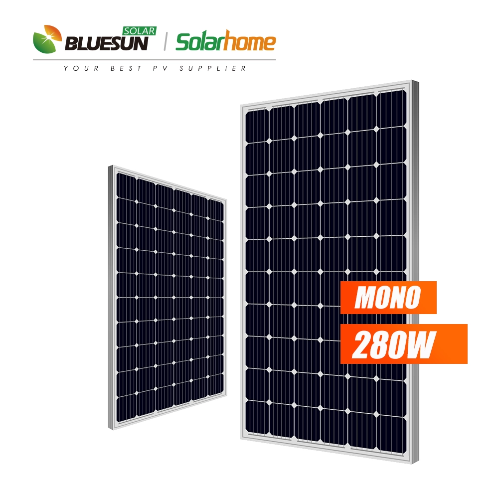 BlueSun Mono Solar Panel 60 Zellen Serie 270W 275WATT 280WP 285W Solarmodul