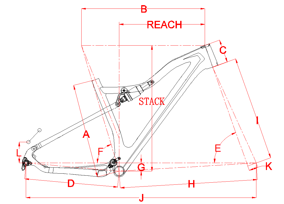 Fahrradrahmen mit Steckachse