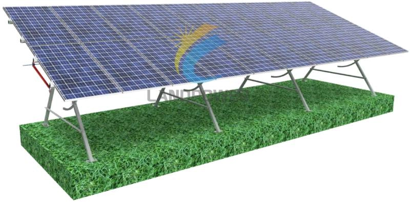 Winkelverstellbare Solarbodenmontage