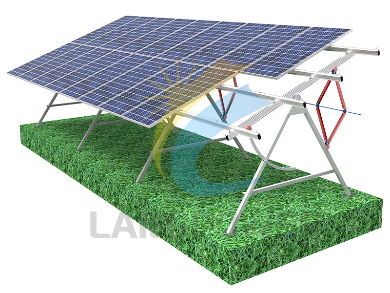 Winkelverstellbare Solarbodenmontage