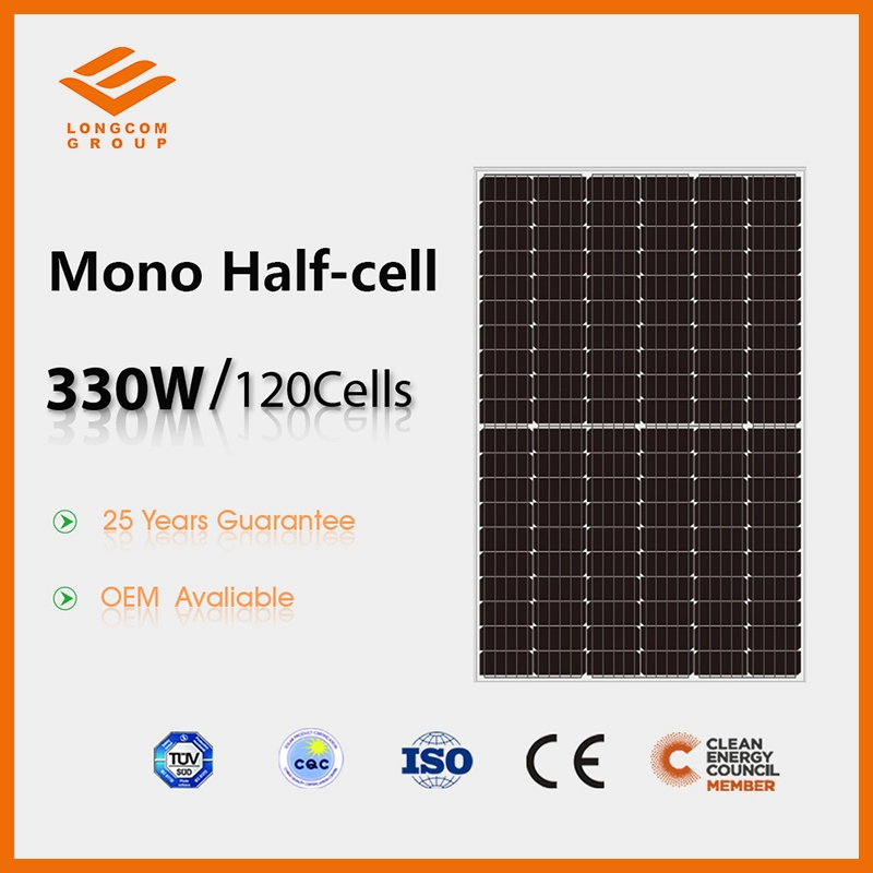 Halbzellen-Solarpanel für Strom 330W