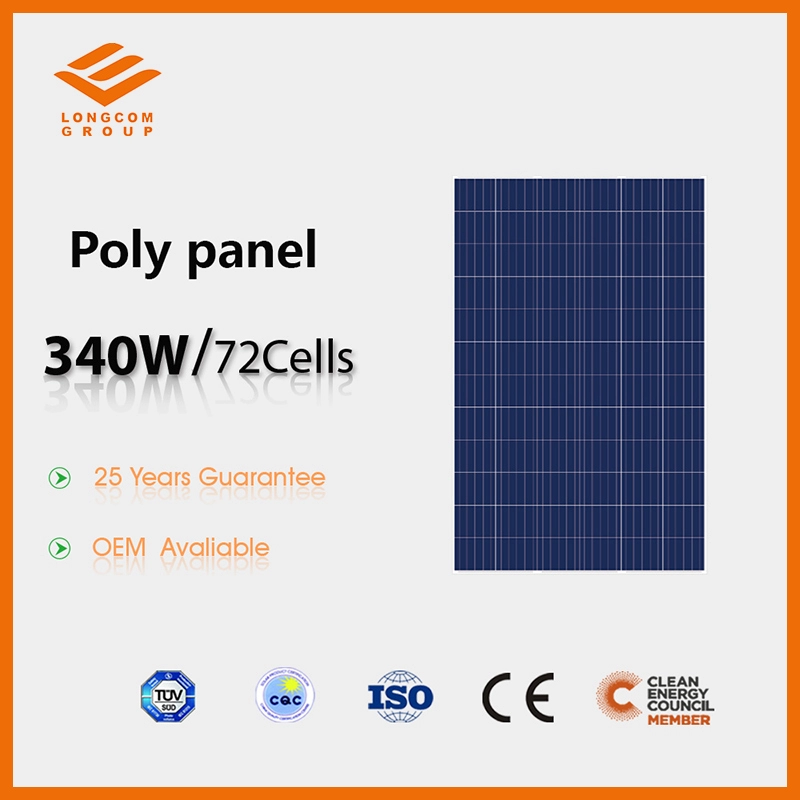 340 W 72 Zellen Polykristalline Solarzellen Solarpanel