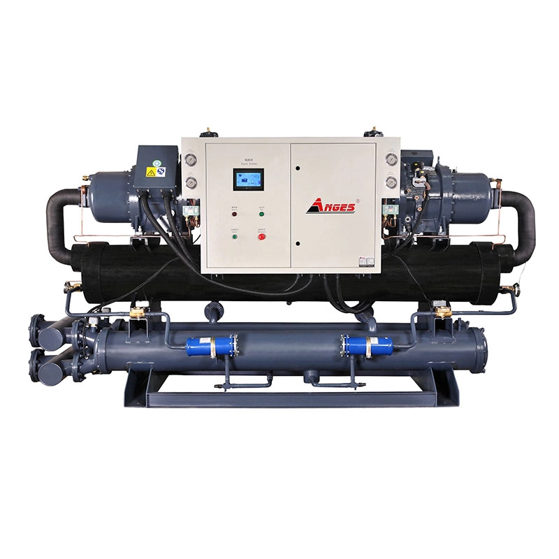 Industrieller wassergekühlter Doppelkompressor-Wasserkühler AGS-170WDH in Schraubenausführung