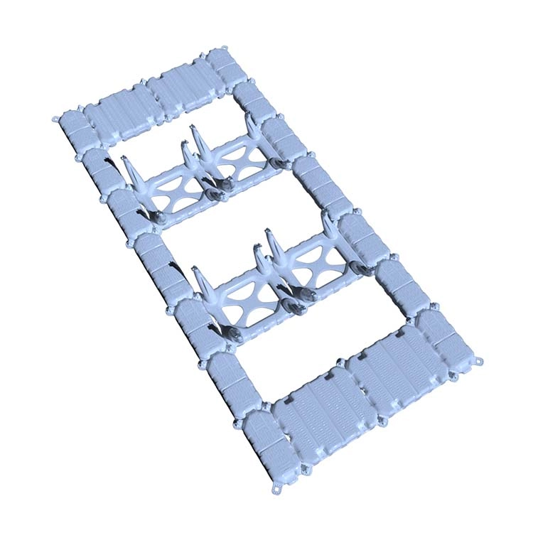 Dry Lake Full Anchoring Solution Solar Kits HDPE Solar Montagestruktur Schwimmbecken