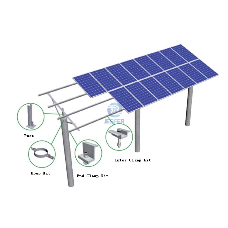 Betonpfahl-Solar-PV-Montagesystem in hoher Höhe