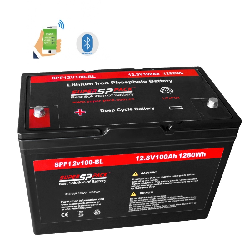Wohnmobil-Hausbatterien, 12V100Ah LiFePO4-Batterie Bluetooth-Version für Wohnmobile