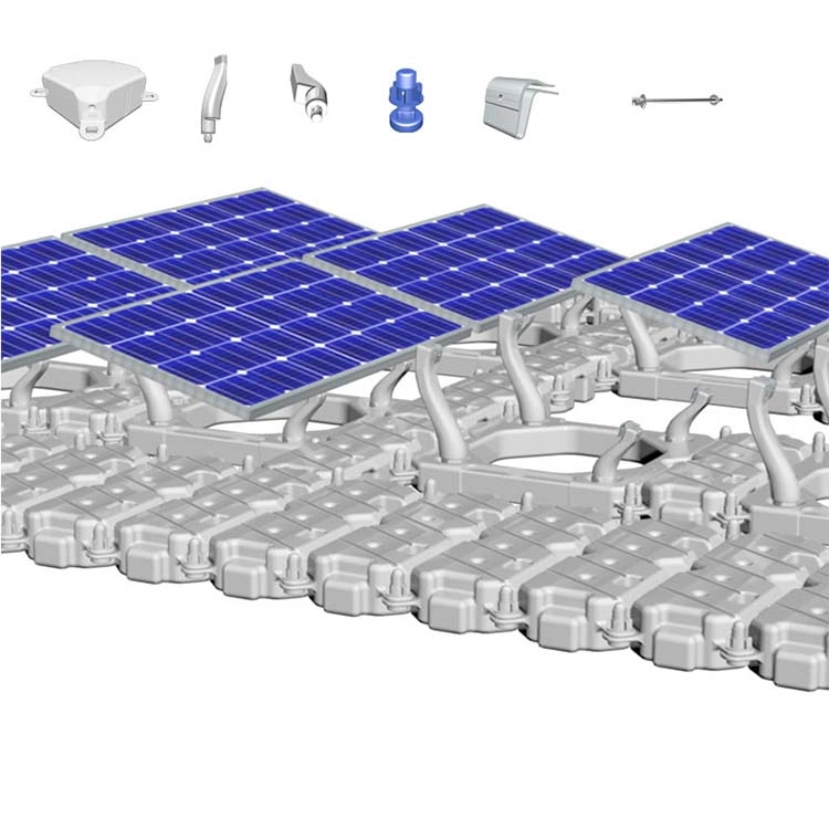 Dry Lake Full Anchoring Solution Solar Kits HDPE Solar Montagestruktur Schwimmbecken