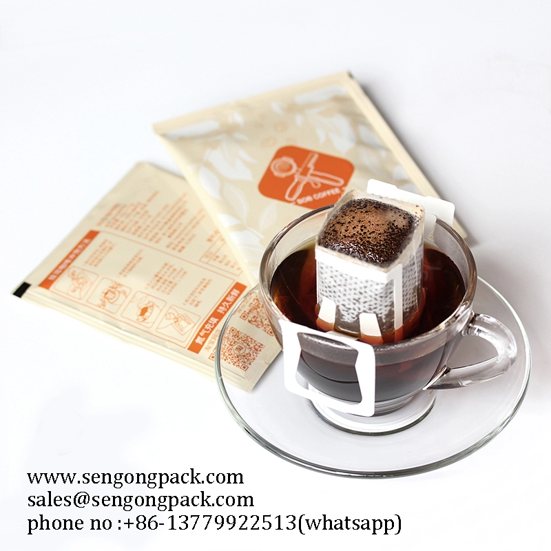 Indonesien Sumatra Mandheling Tropfkaffeebeutel-Verpackungsmaschine mit äußerem Umschlag