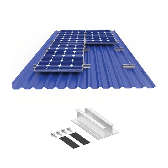Halterungen für Trapezdach-Solarpanelschienen aus Metall