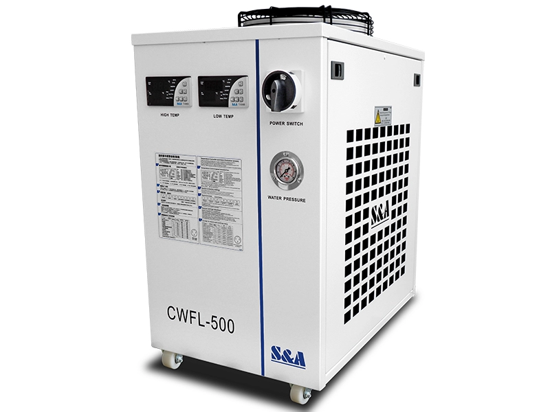 Zweitemperatur-Wasserkühler CWFL-500 für 500-W-Faserlaser