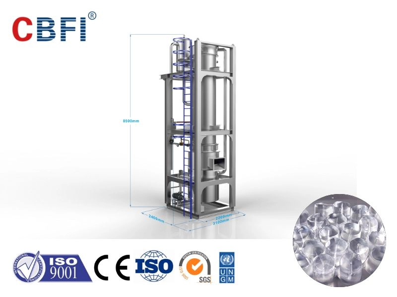 CBFI 60 Tonnen pro 24-Stunden-Röhren-Eismaschine