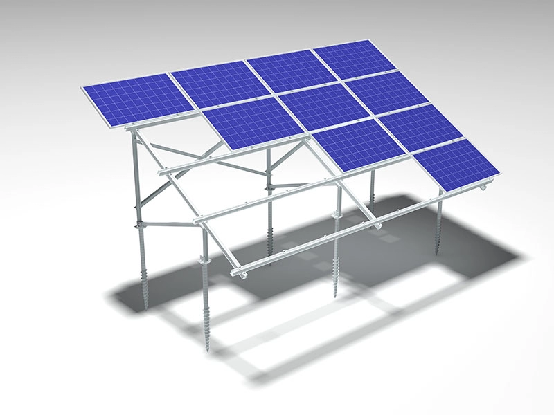 Solar-Bodenmontage-Regalsysteme