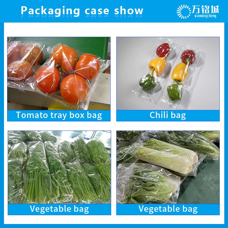Automatische Drei-Aufschlag-Verpackungsmaschine für Fleisch, Obst und Gemüse mit horizontalem Fluss
