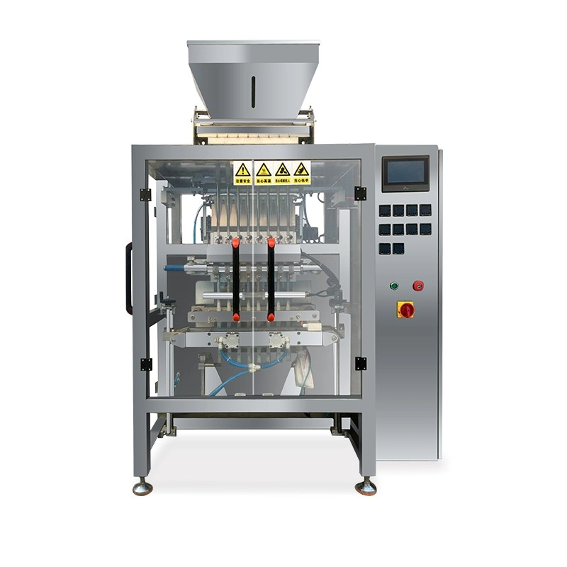 Vertikale vollautomatische mehrspurige Verpackungsmaschine für Kaffee/Milch/Elektrik/Proteinpulver