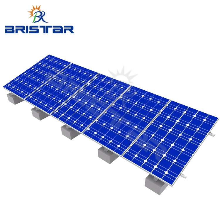 Ballastiertes Solarpanel-Montagesystem für Flachdächer