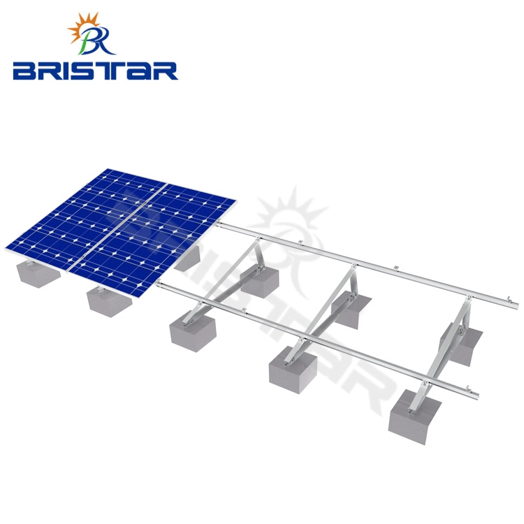 Ballastiertes Solarpanel-Montagesystem für Flachdächer