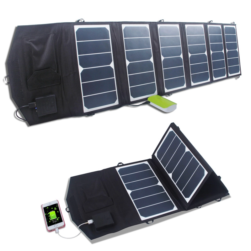 Dual USB 5V 3.9A Solar Panel Power Bank für Outdoor-Aktivitäten