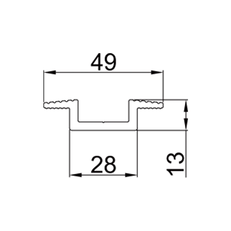 28 mm Abstandshalter U-förmige Solar-Mittelklemme