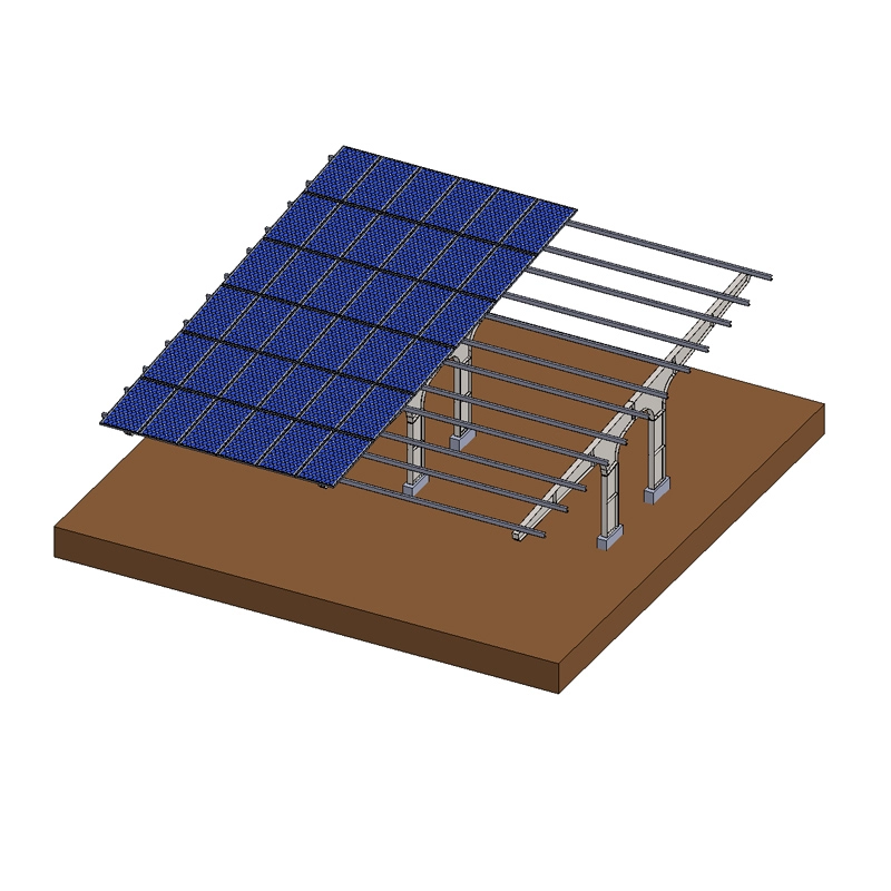 Verzinkte Stahl-Solar-Carport-Strukturen für Wohngebäude