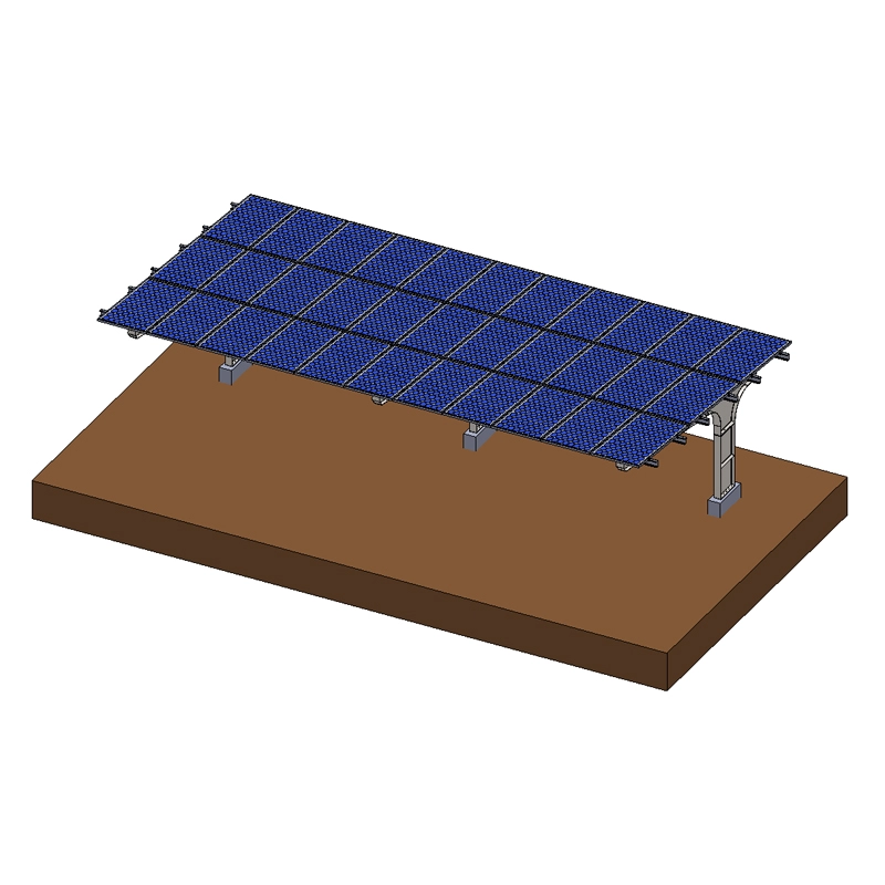 Solar-Carport-Montagesystem aus verzinktem Stahl für Wohngebäude