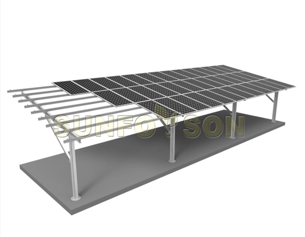 Freitragende Solar-Carport-Montage
