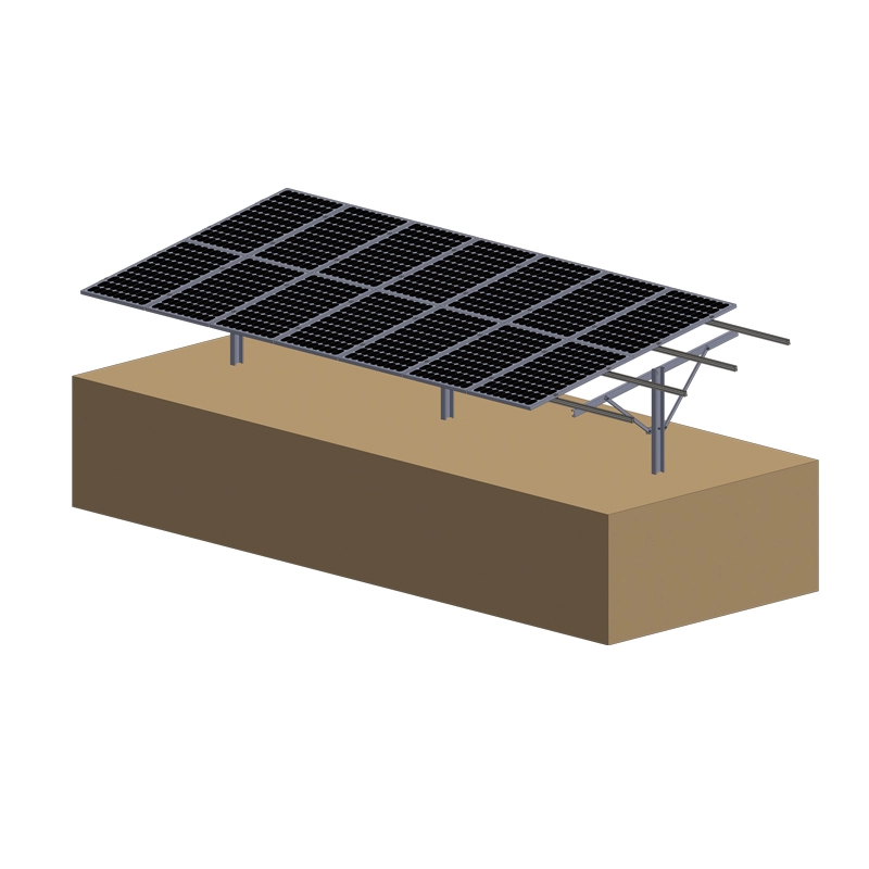 Solarpfahl-Bodenmontagesystem aus verzinktem Stahl