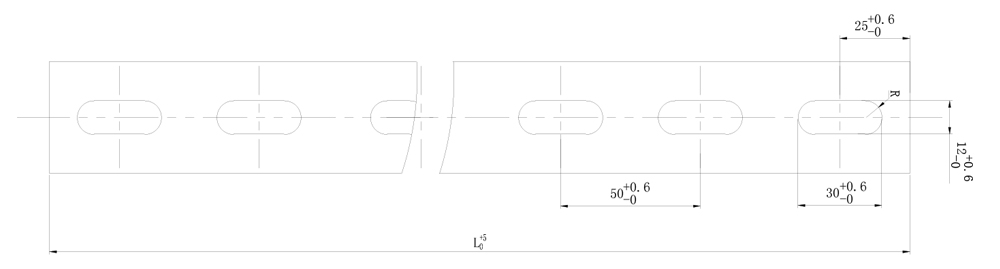 steel solar rail hole size