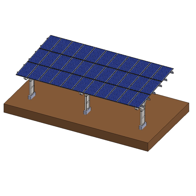 Solar-Carport-Montagesystem aus verzinktem Stahl für Wohngebäude