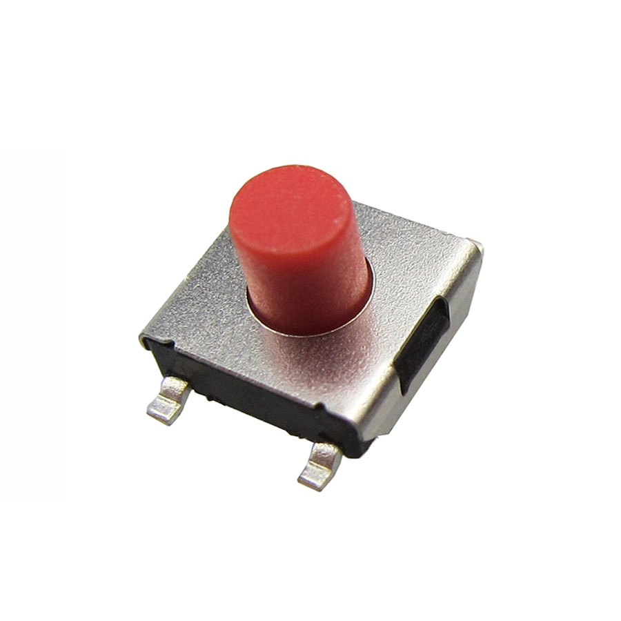 Ultradünner SMD-Tastschalter mit rotem Knopf