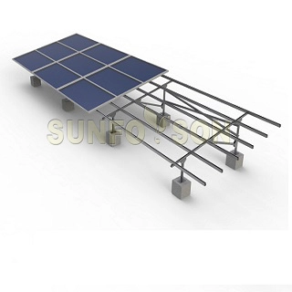 Verzinkter Solar-Bodenträger aus Stahl