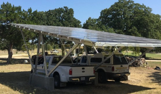 Montagestruktur für Solarparkplätze