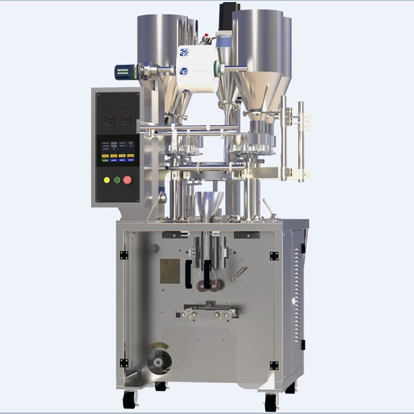 Automatische vertikale Beutelverpackungsmaschine für Granulatpulver aus mehreren Materialien