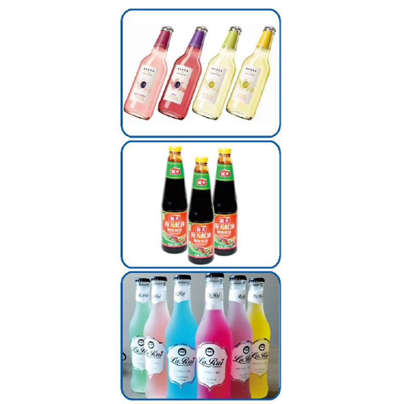 Automatische obere und untere Etikettiermaschine für Soja-Rundflaschensauce