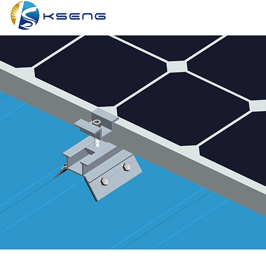 Schienenloses Solar-Montagehalterungssystem für Metalldächer