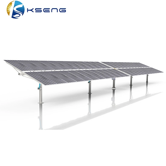 Dual-Portratit-Solarpanel Einachsiges Solar-Tracking-System