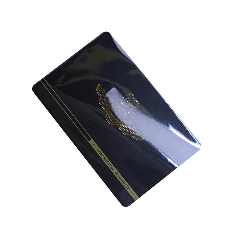 PVC-Offsetdruck-Mitgliedskarten mit mattem Finish und Goldfolie