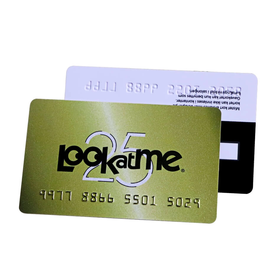 Plastik-PVC-Werbegutschein-Rabattkarte in Kreditkartengröße mit geprägter Nummerierung