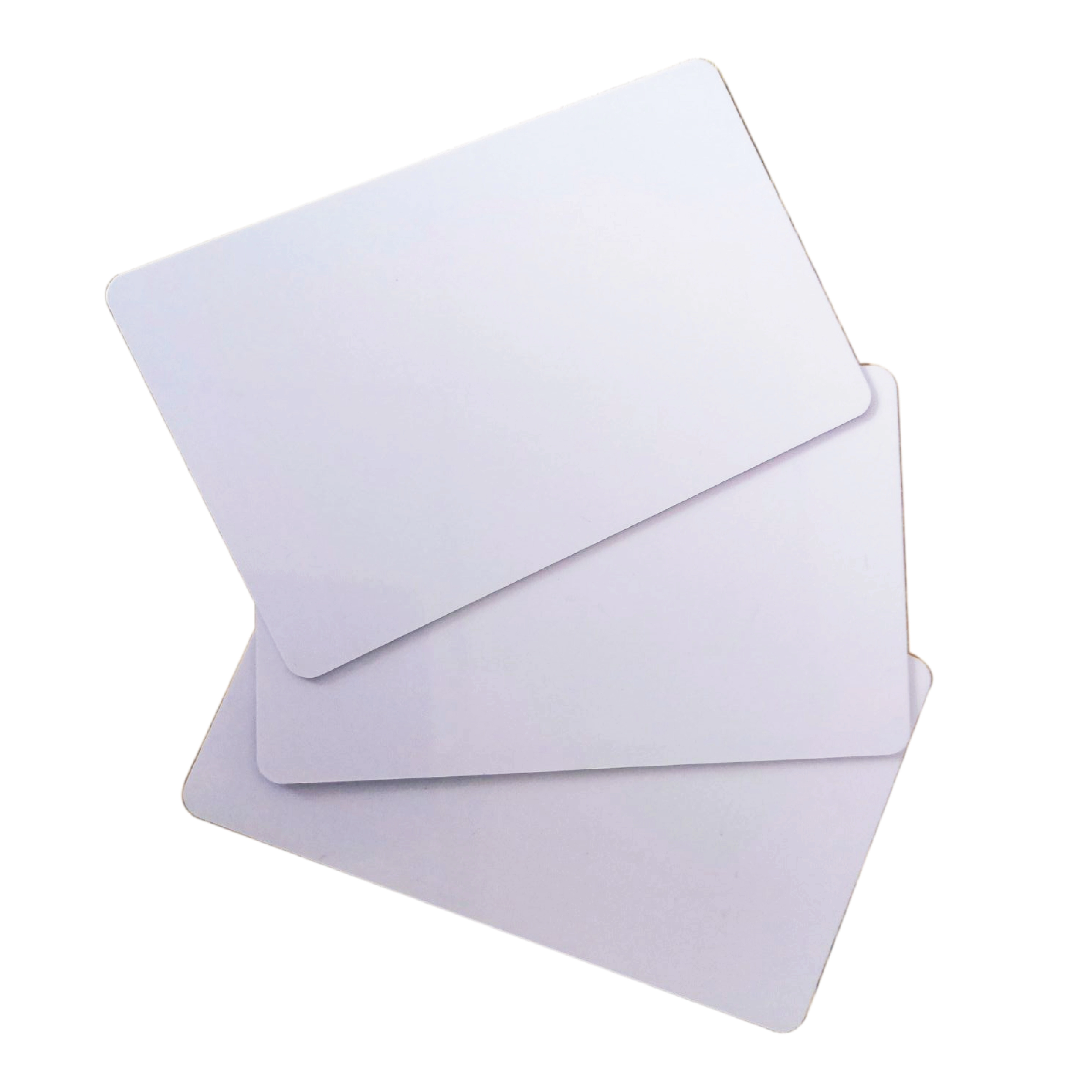 Weiße Blanko-PVC-Karte mit Chip