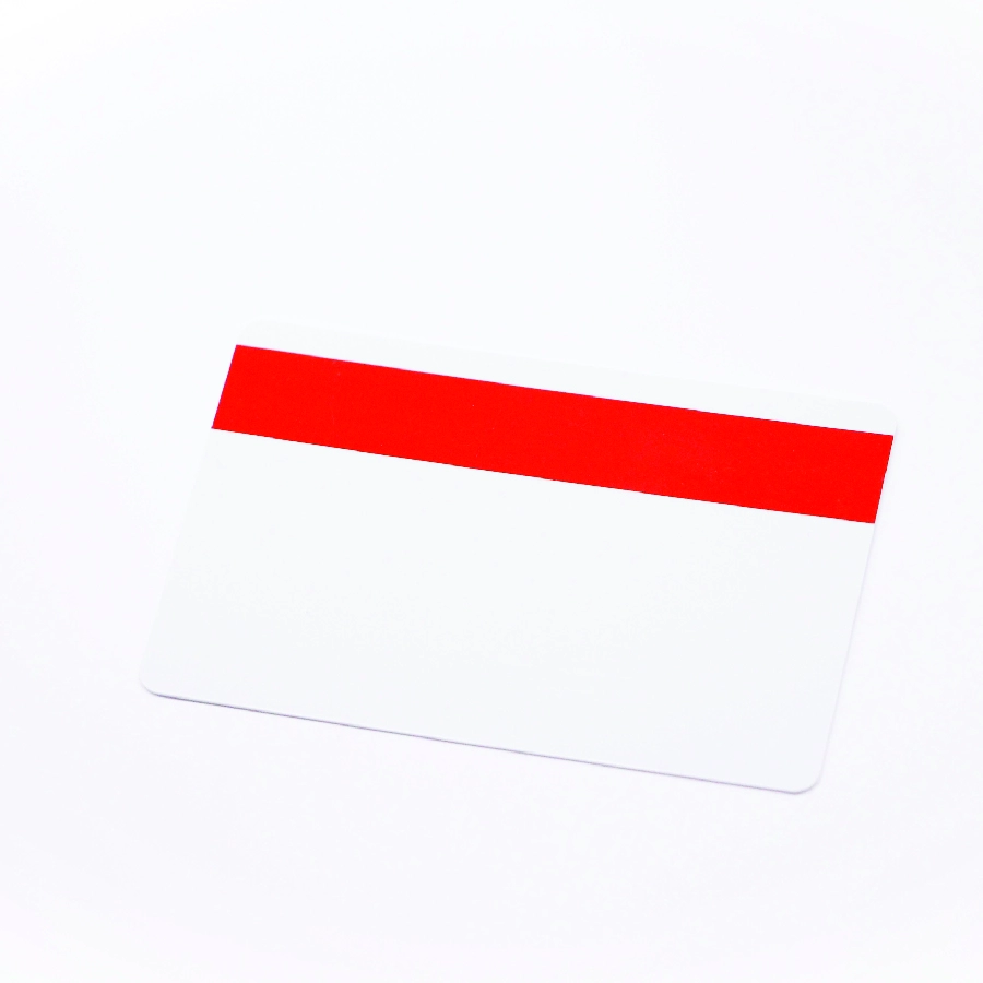 PVC-KARTE mit rotem Magnetstreifen