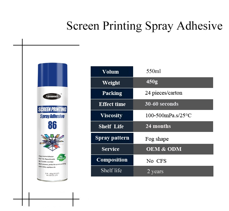 Sprayidea 86 Sprühkleber für den Textildruck