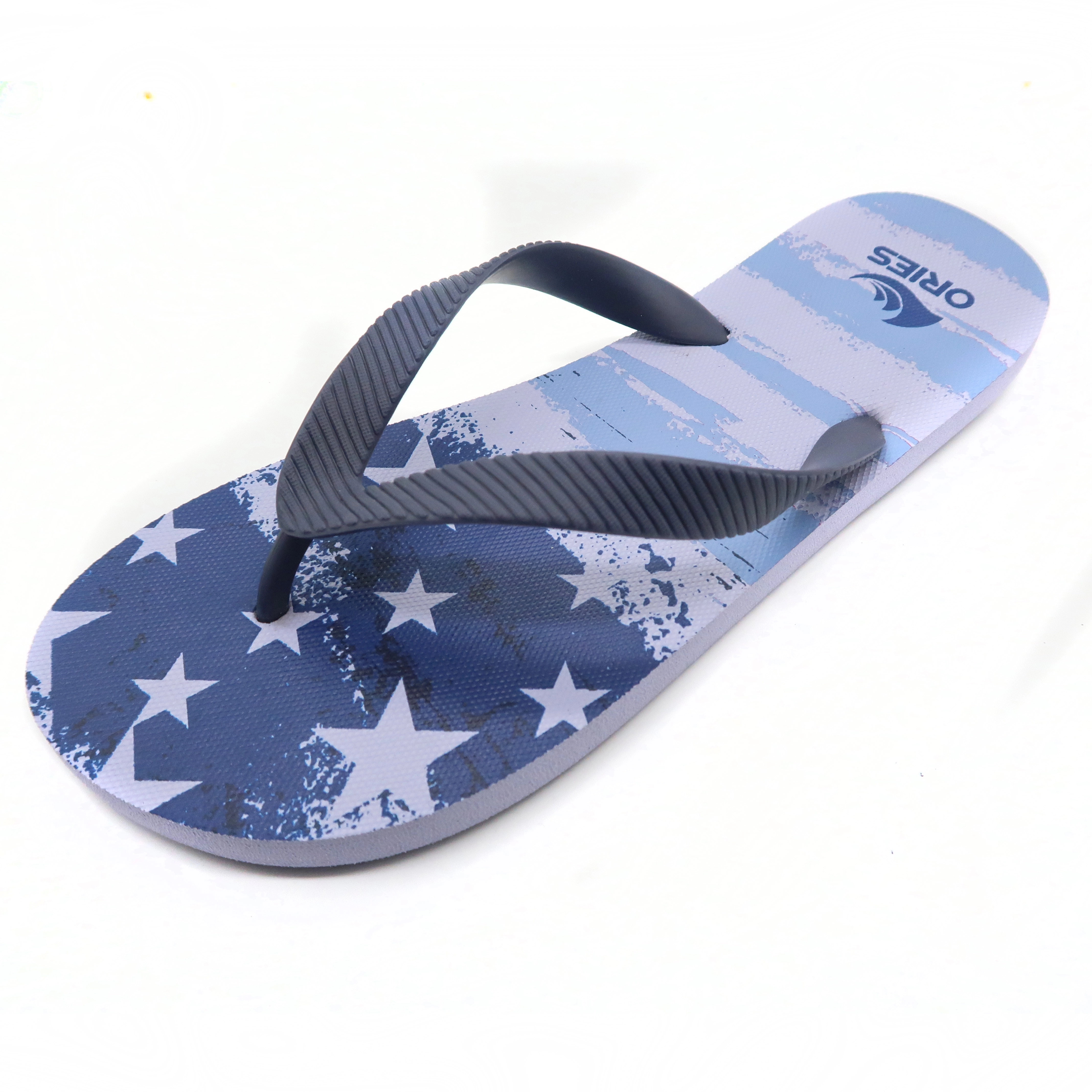 Deep Wave Texture Strap mit Print Tree Beach Indoor Flip Flop Slippers