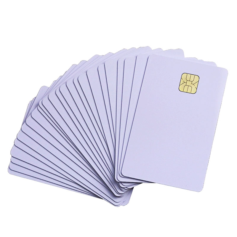 CR80 Inkjet-bedruckbare leere weiße Kontakt-IC-Karte