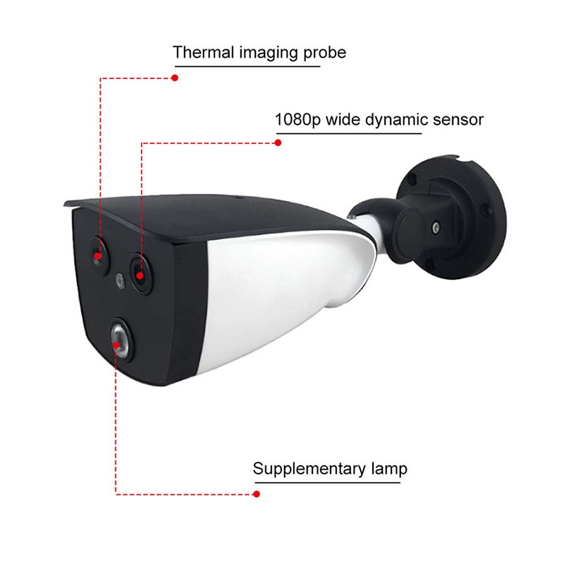 Berührungslose KI-Binokular-Wärmebildkamera Optische Bi-Spektrum-Fieber-Screening- und Temperaturmesssystemlösung