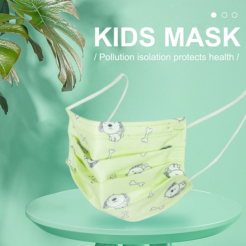 Einweg-Gesichtsmaske aus 3-lagigem Vliesstoff für Kinder