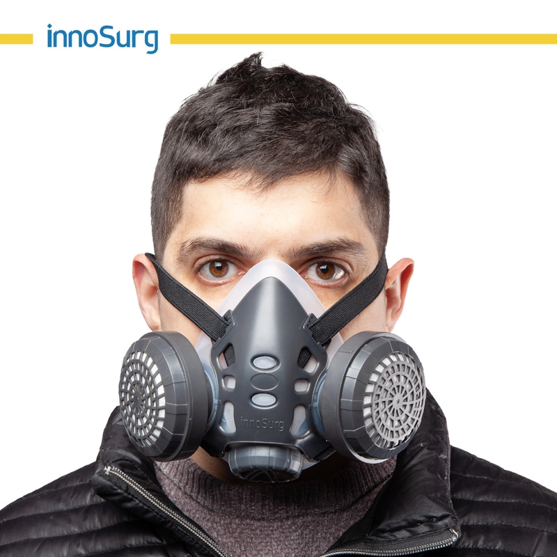 Die Atemschutz-Halbmaske für Chemikalien und Gas