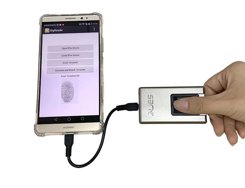 FAP20 USB-Fingerabdruck-Scannersystem mit Linux-PHP-APK-Code für Office-Anwendung